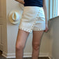 white studded wrap skort