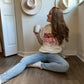 graphic Christmas sweatshirt, "Holly Jolly Christmas"