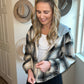 plaid jacket with hood
