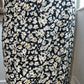 floral midi skirt with front slit